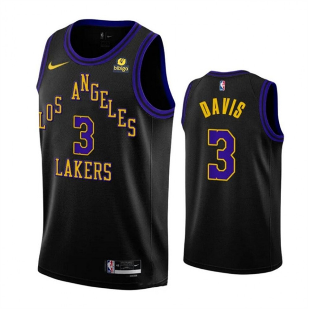 Premium Jersey Los Angeles Lakers 3 - Black City Edition - NBA Collection