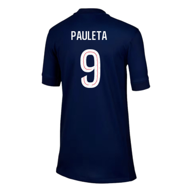 2025-2026 PSG Paris Saint Germain Home Shirt (Kids) (Pauleta 9)