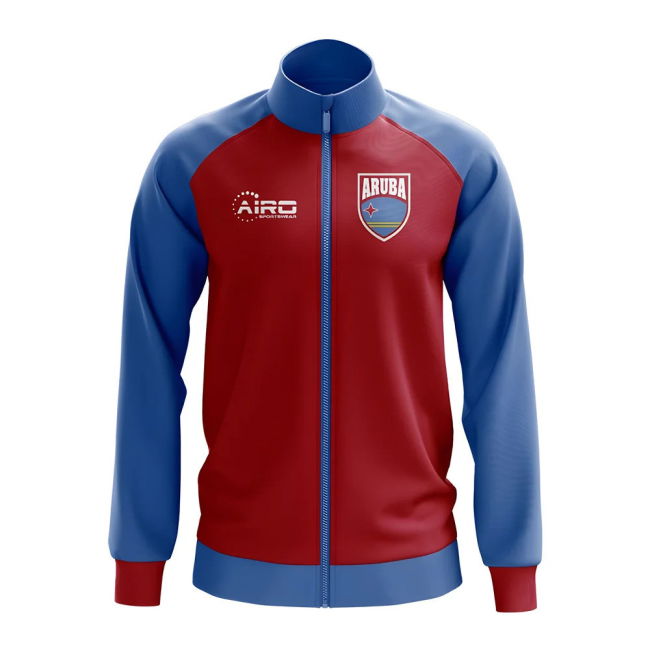Pro-Grade Aruba Concept Football Track Jacket (Red) - Kids