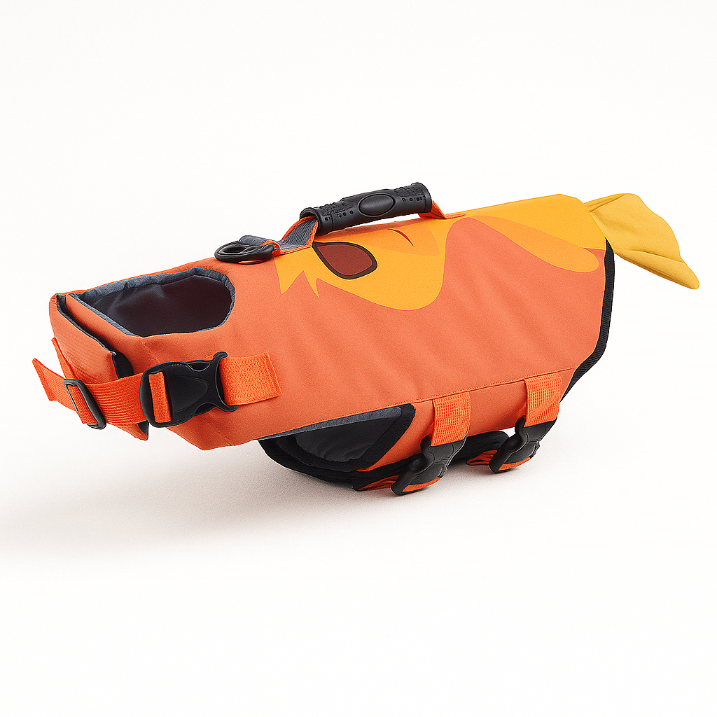 Stylish Frenchie Summer Life Jacket – Reflective Adjustable Swim Vest...