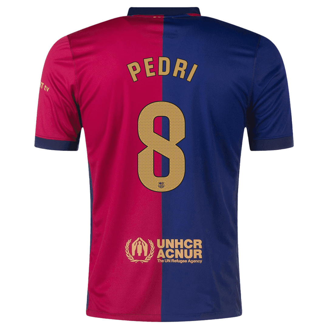 Barcelona 2425 Home Shirt PEDRI 8 - Official Replica 12020