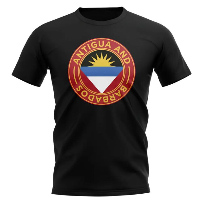 Premium-Quality Elite Antigua And Barbados Football Badge T-Shirt