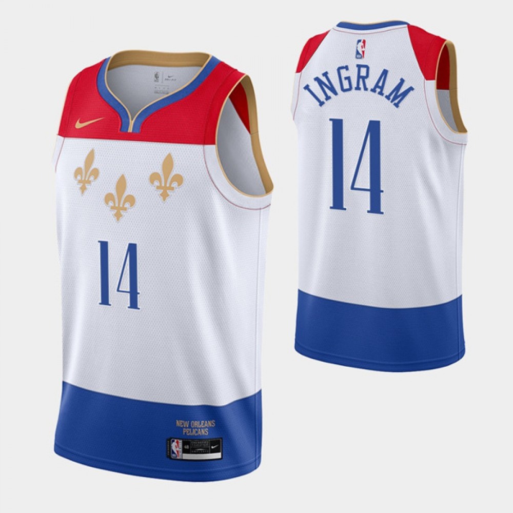 Top-Grade Men's NO Pelicans #14 Brandon White Basketball Jersey