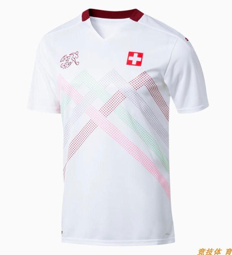 Moisture Wicking 2020 Switzerland Away White Soccer Jersey Shirt