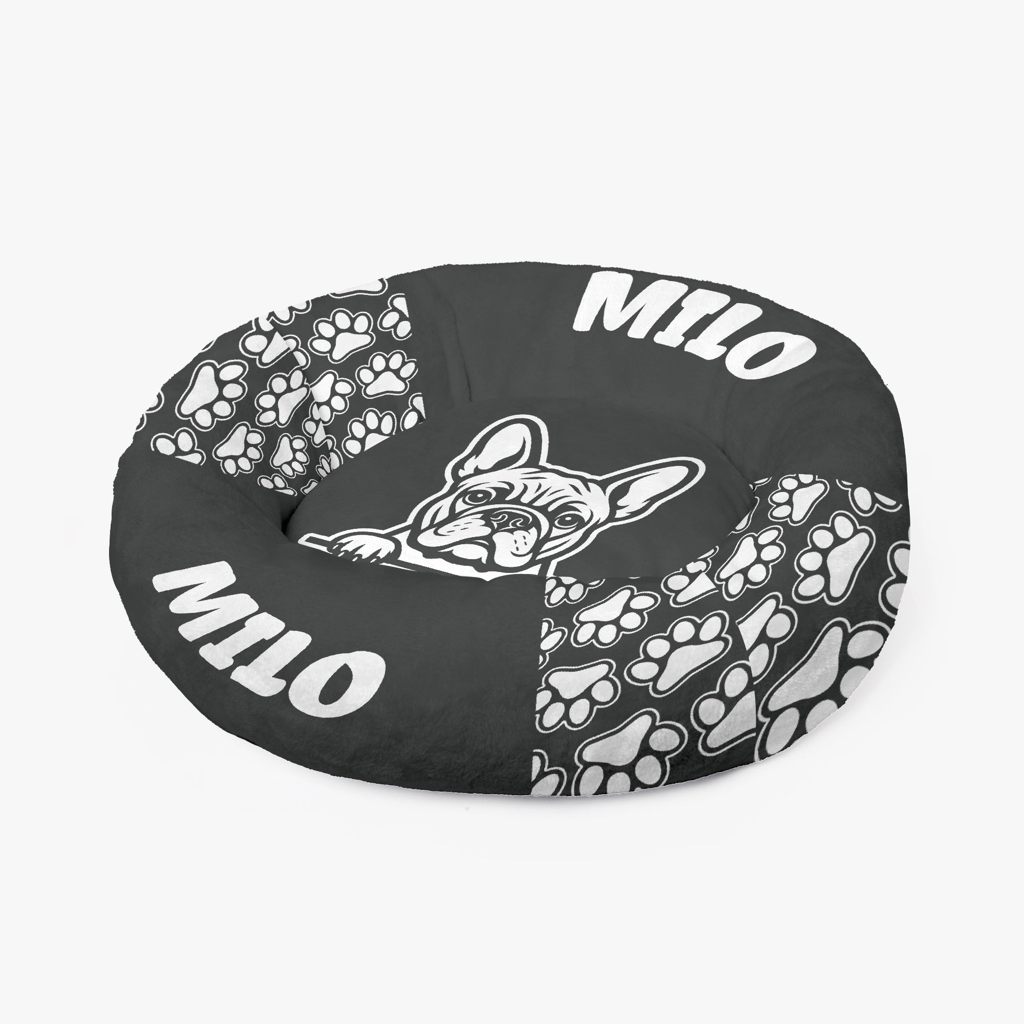 Anti-anxiety Donut Bed For French Bulldogs Pet Gear | Vet-recommended