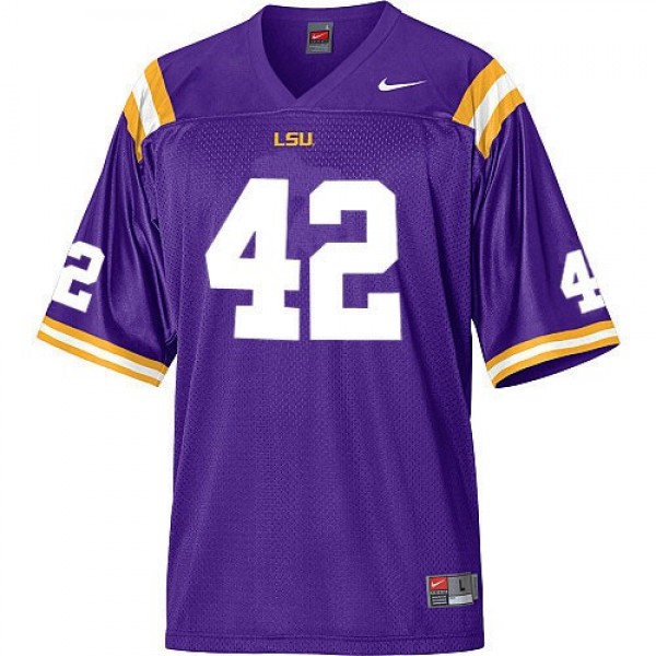 Top-quality Men Lsu Tigers #42 Michael Ford Men White Series