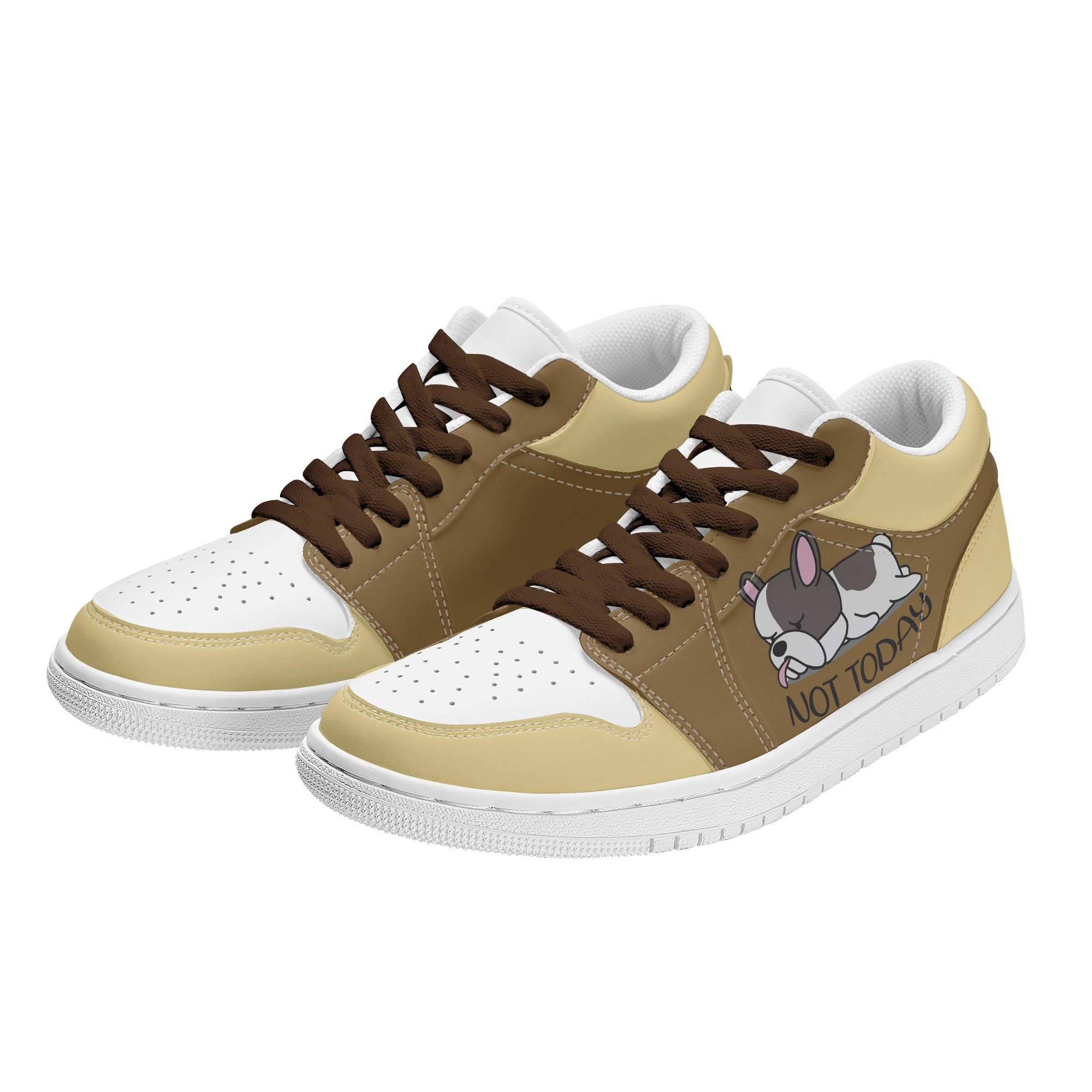 Lazy Frenchie - Everyday Low Top Skateboard Sneakers Outdoor Style