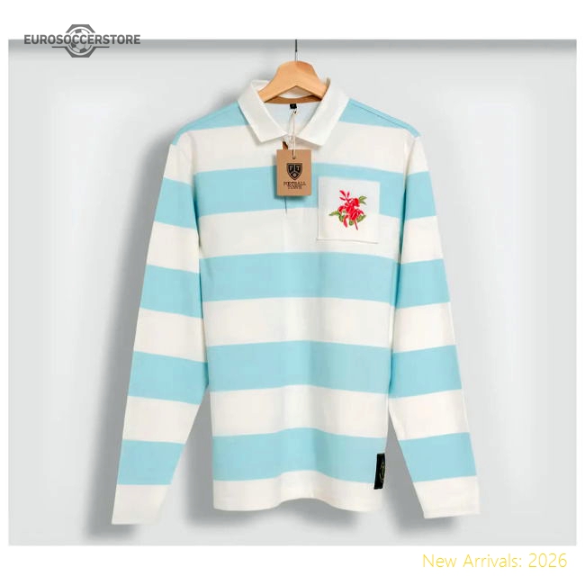 Luxury La Albiceleste Ceibo Retro Rugby Jersey - World Cup Edition