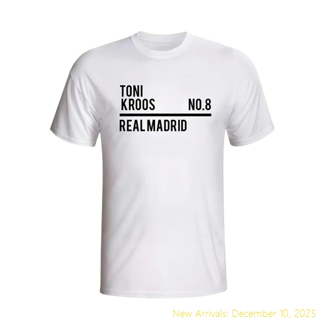 Premium RM Toni Kroos Real Madrid Squad T-shirt (white) -