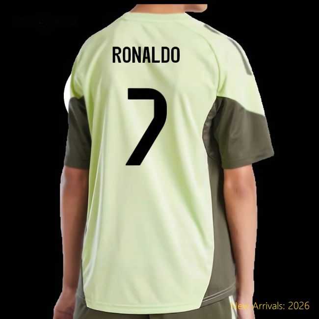 Child-friendly Kids Football Team Ronaldo Jersey 2025-2026 Lightweight