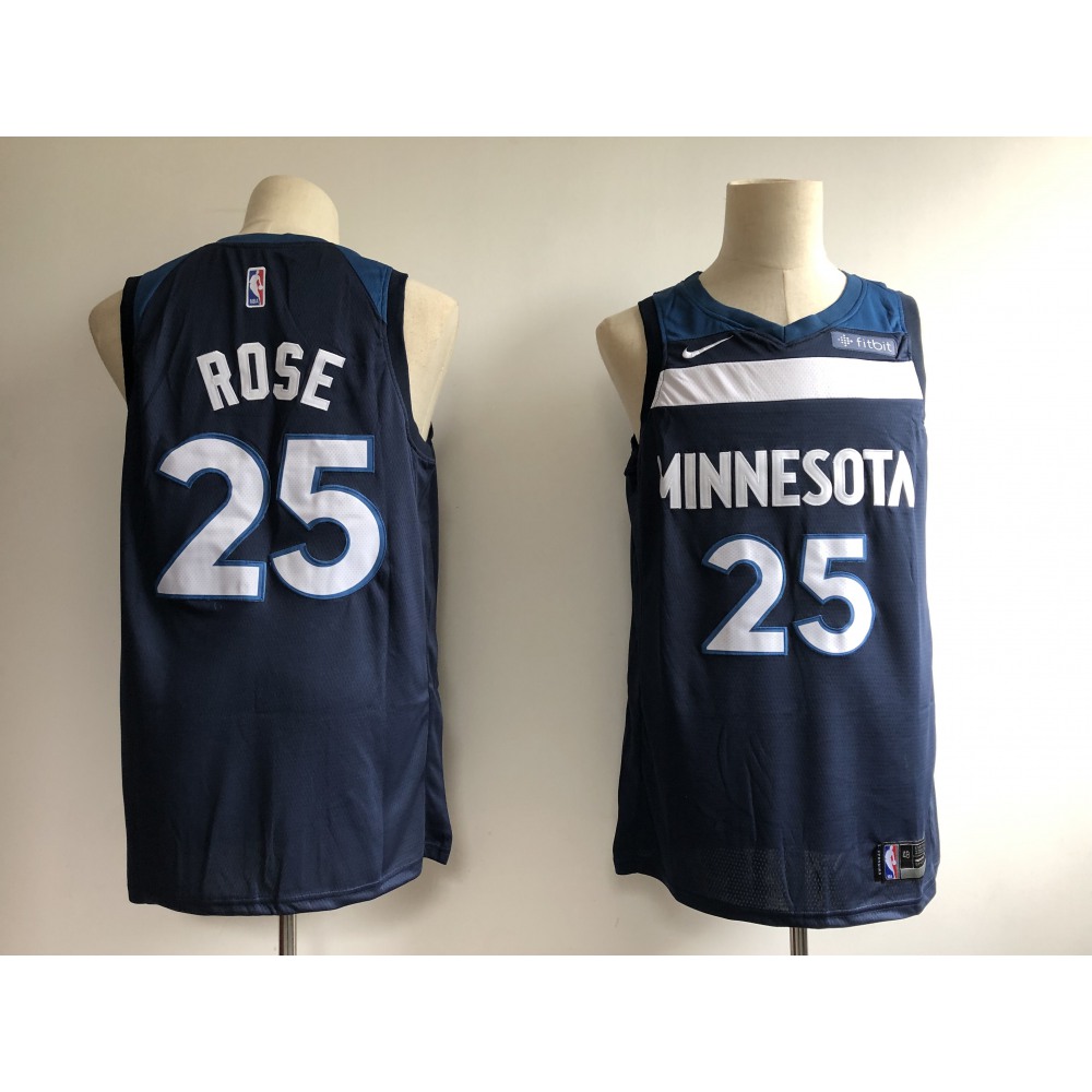 Budget-Friendly Men's MIN #25 Derrick None Basketball Jersey