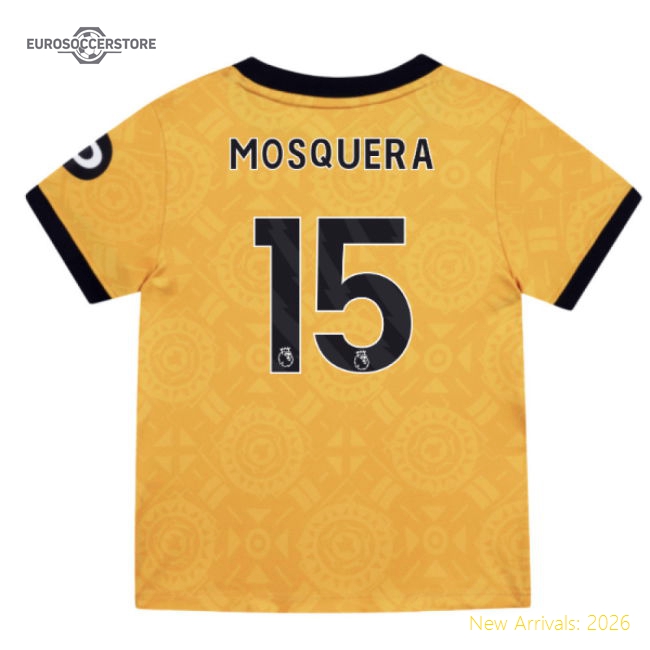 Wolverhampton Wanderers Children 2025 Home Jersey For Football Match Day Supporter Collection
