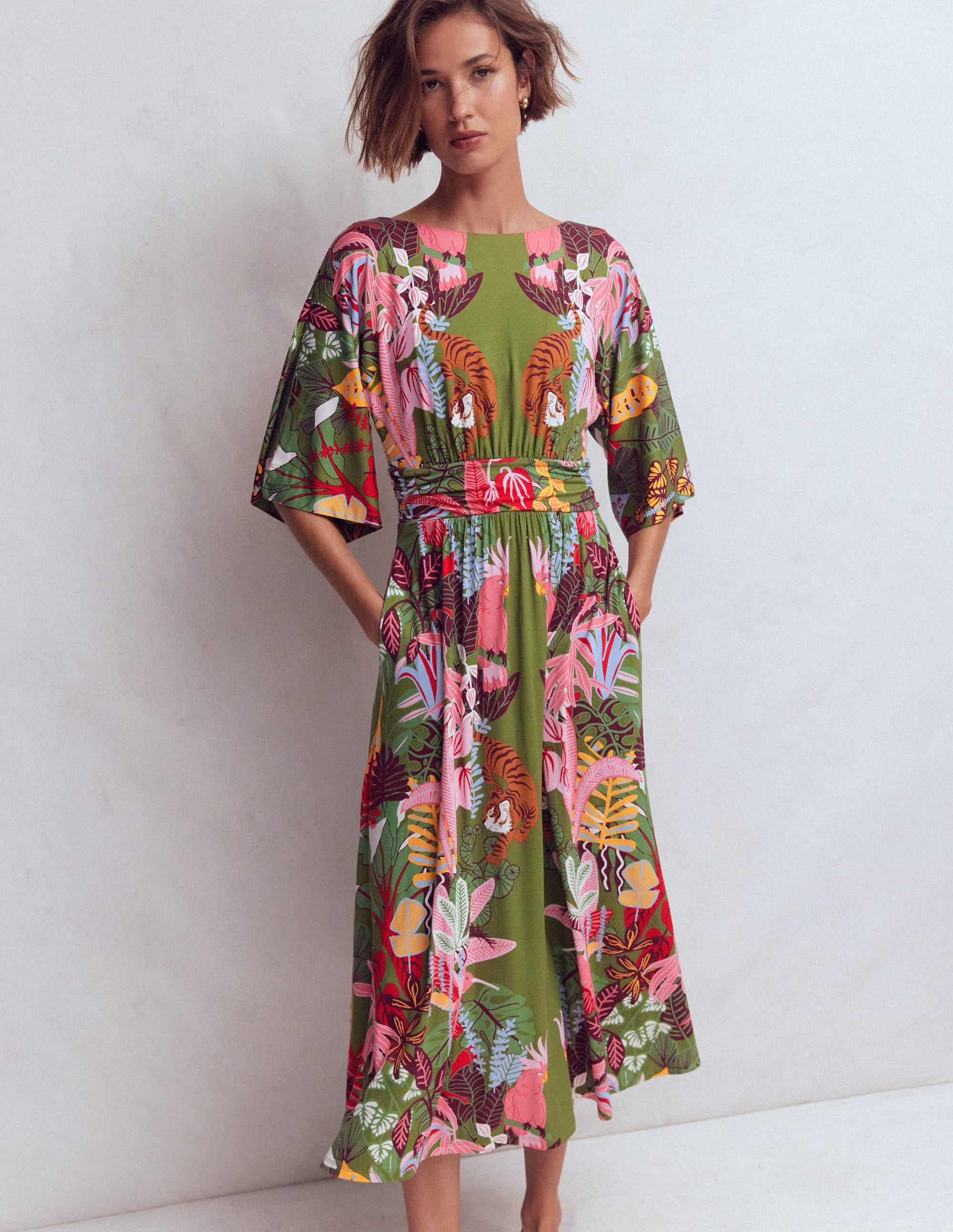Imelda Kimono Jersey Dress
