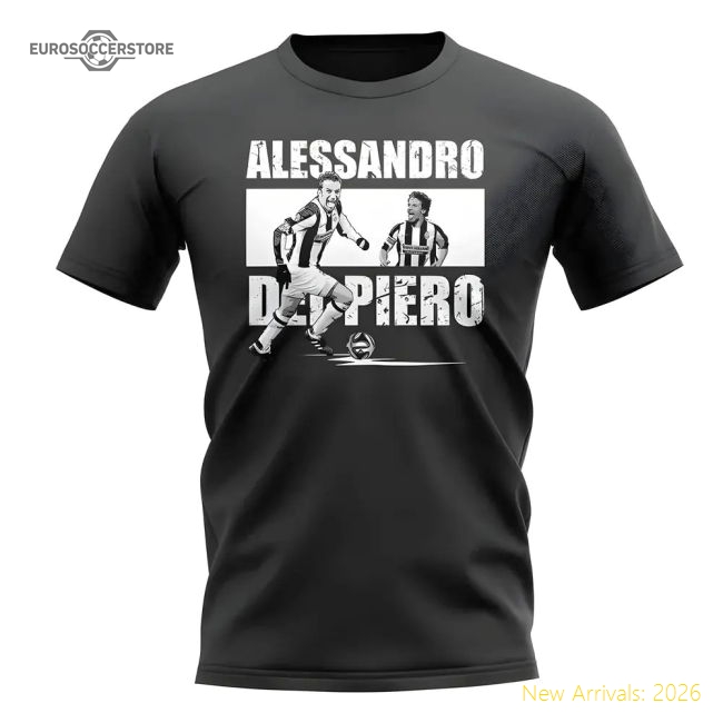 Alessandro Juventus Del Piero Player Collage T-Shirt (Black)