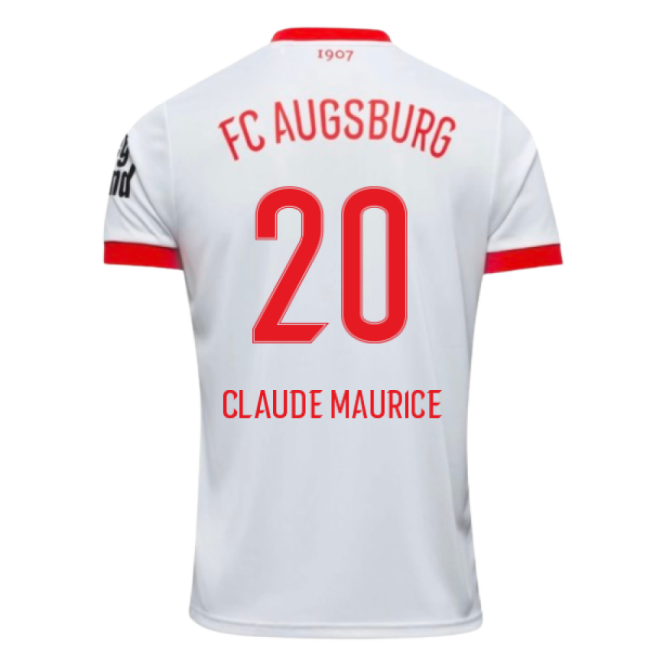 2025-2026 FC Augsburg Home Budget Friendly Shirt (Claude Maurice 20)