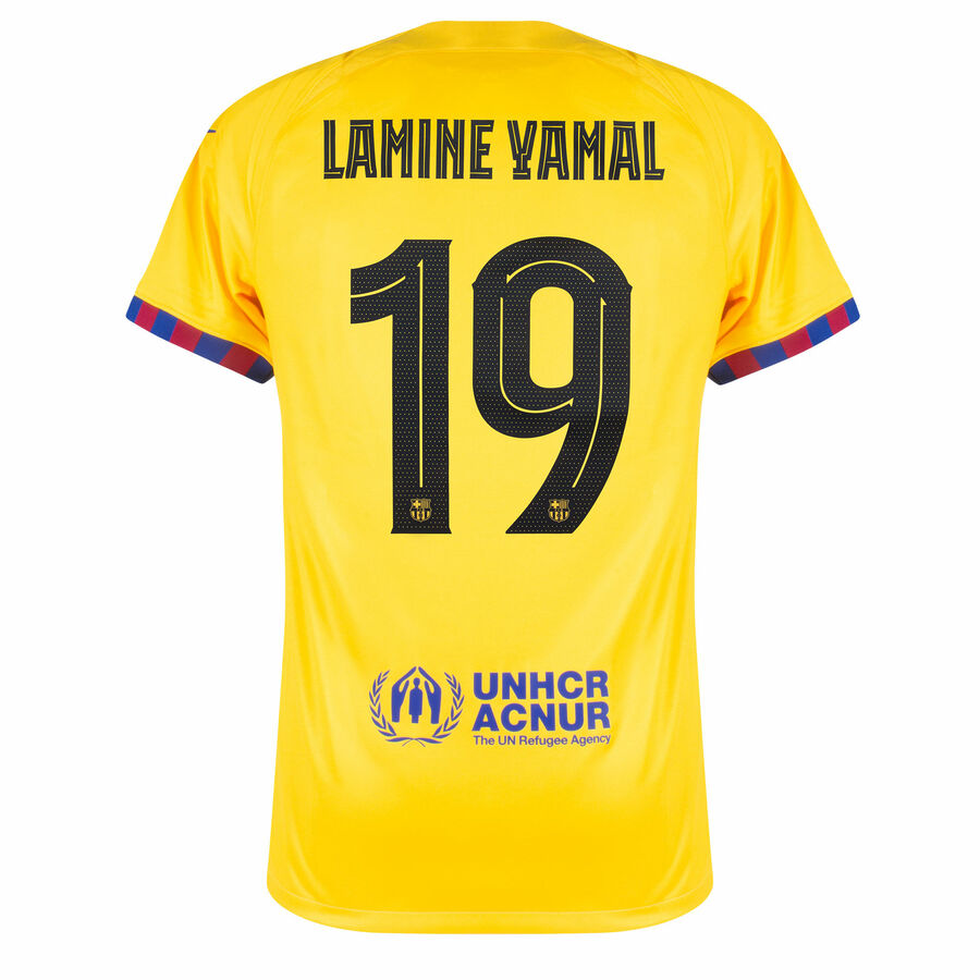Barca Fourth Soccer Jersey 2024-2025 Season Lamine Yamal
