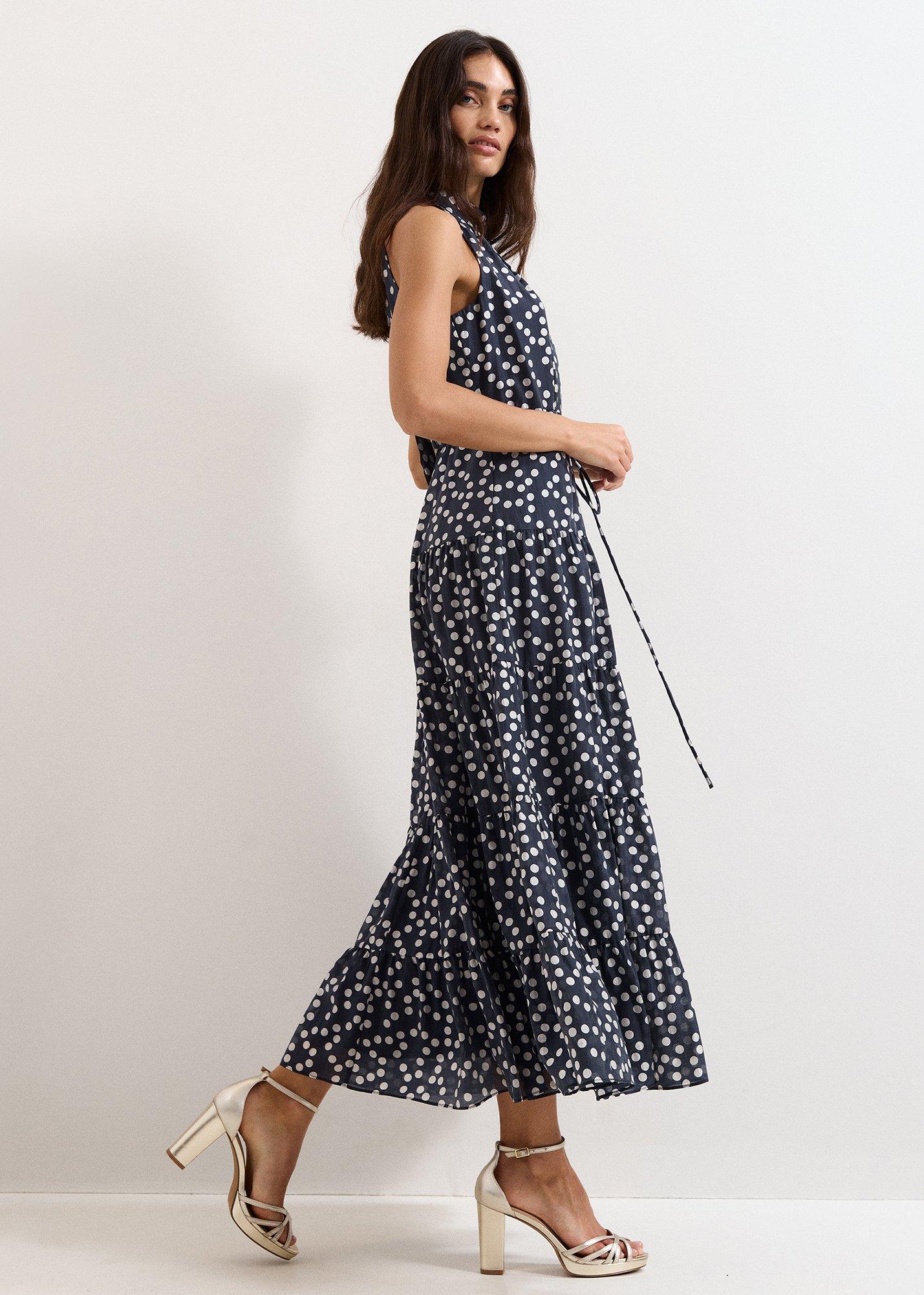 Nita Navy Spot Maxi