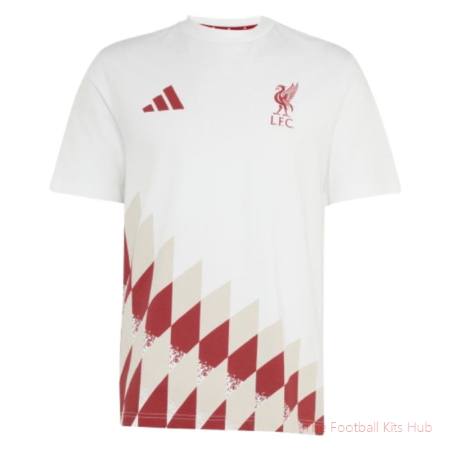 [LK] 2026-2027 Liverpool Stadium Graphic Tee White Your Name