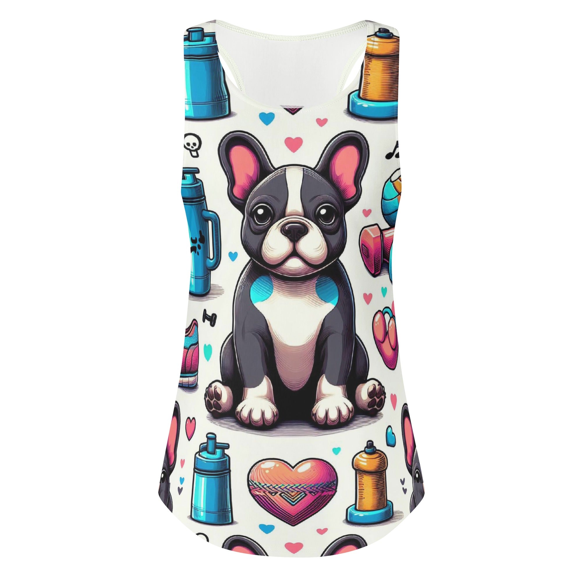 French Bulldog Lover Lexi Women Tank Tops Casual Daily Wear