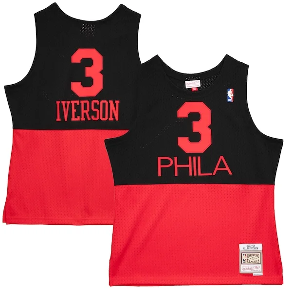 Allen Iverson PHI Swingman Jersey - classic Basketball - Black #1
