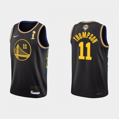 Nike Warriors Black Klay Thompson #11 Jersey - NBA Fan Apparel