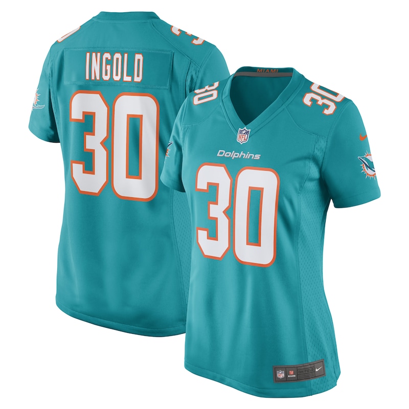 None Alec Ingold MIA Dolphins Retro Professional Jersey for NFL Fans