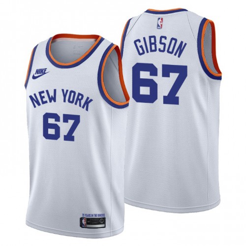 White NYK York Knicks #67 Nike Retro Jersey Quality Basketball Jersey