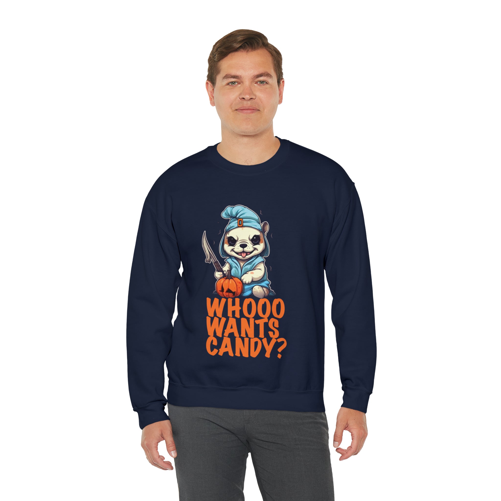 Whoo Wants Candy Halloween Unisex Sweatshirt