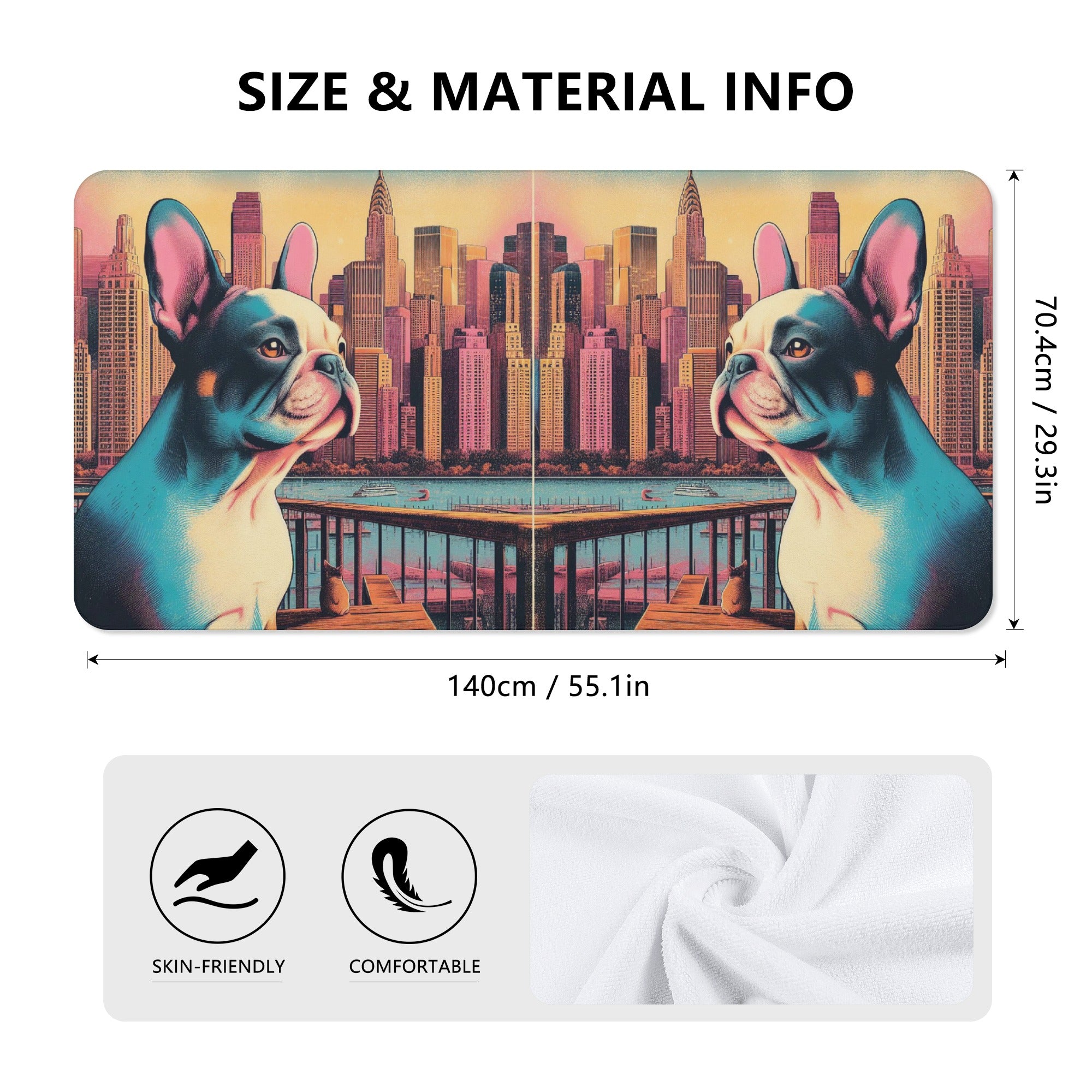 Minimal-Aesthetic Durable Molly - Bath Towel for Casual Outings