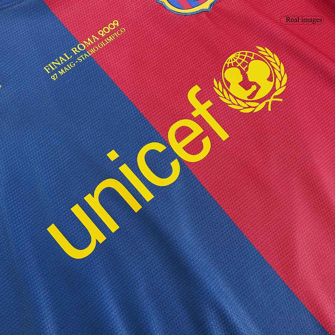 Retro XAVI #6 2008/09 Barcelona Home  Soccer Jersey Authentic Kit