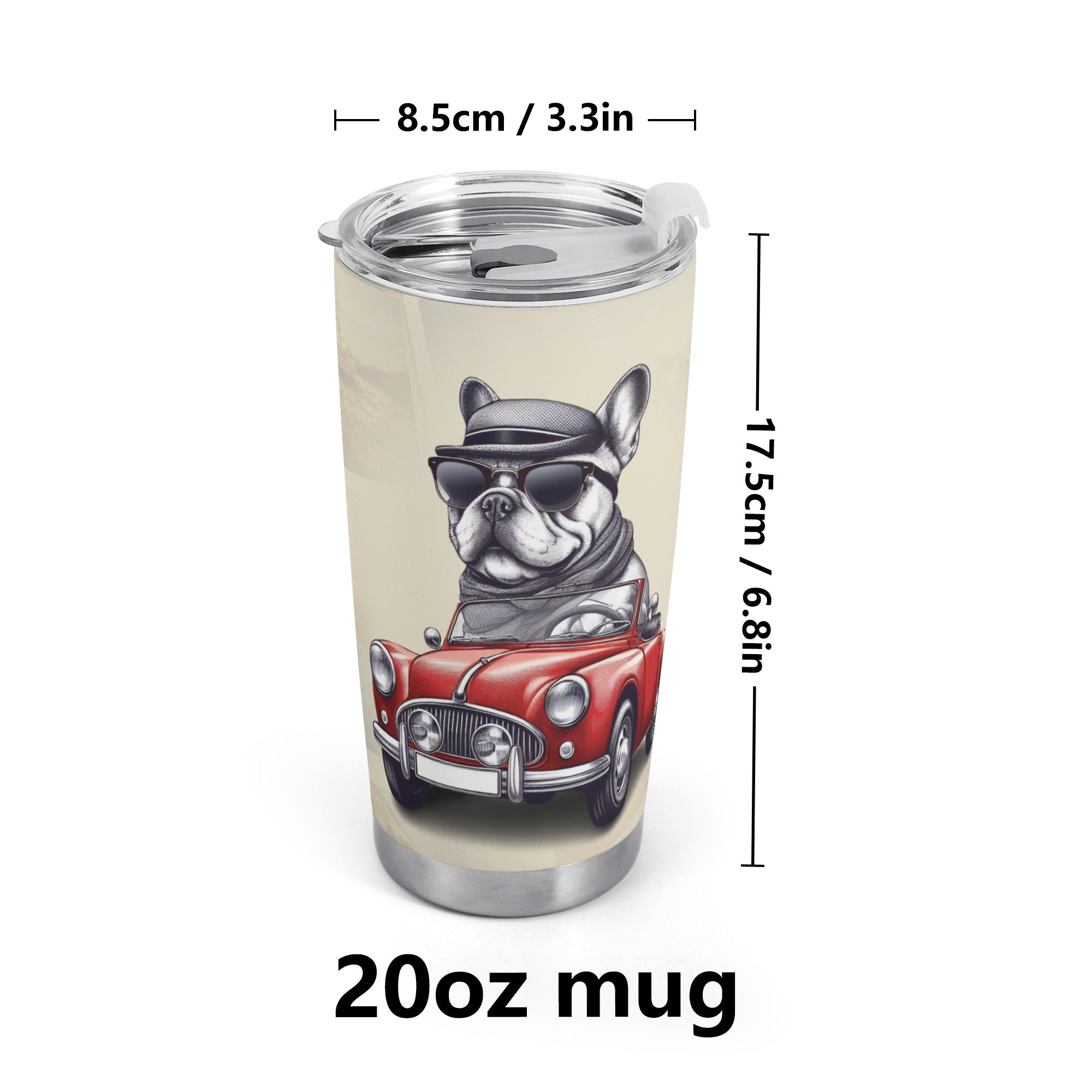 Safe Comfortable Duke - Durable Tumbler For Frenchie Pups