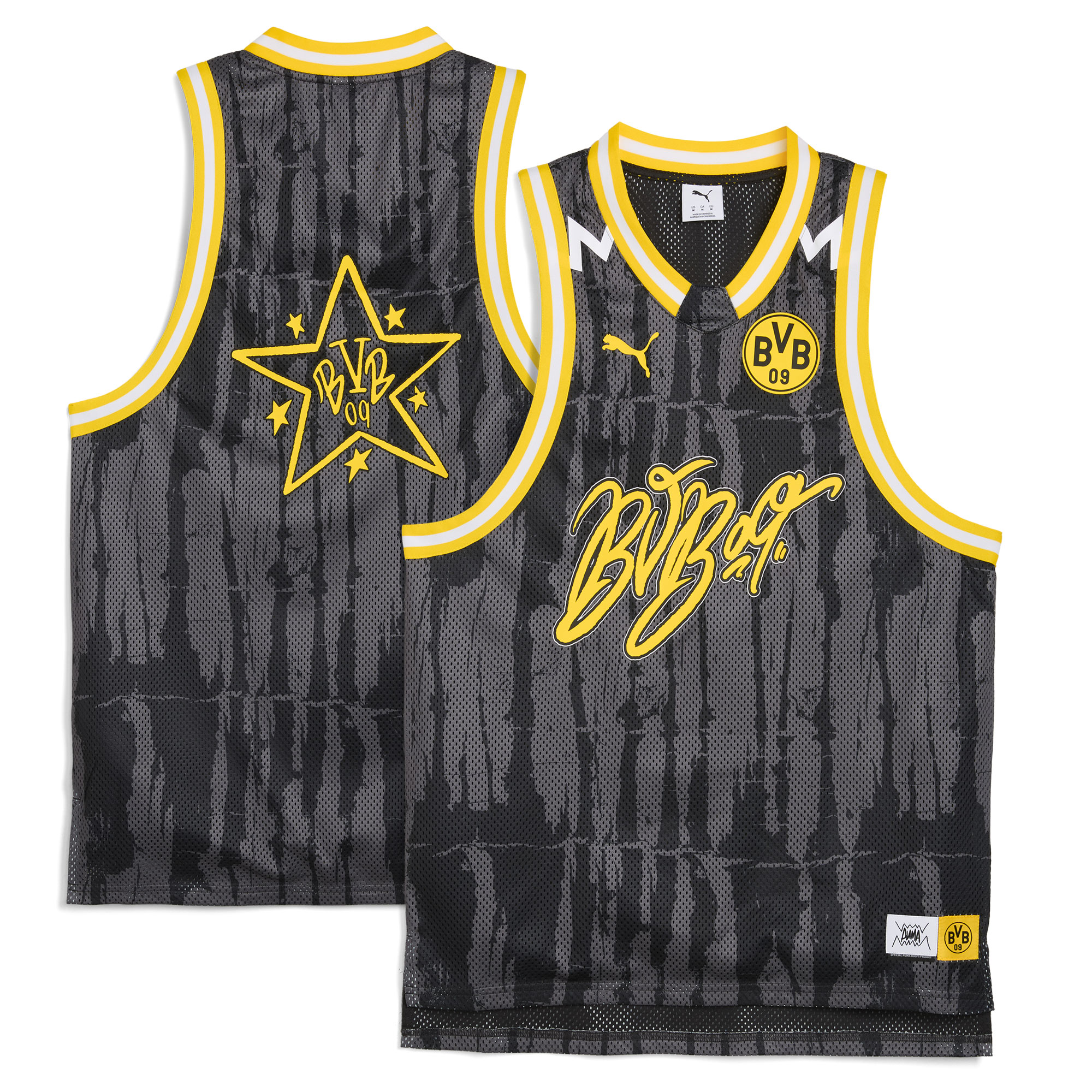 [SJH] Borussia Dortmund 2025 FIFA Club World Cup dryCELL Basketball Jersey - Black