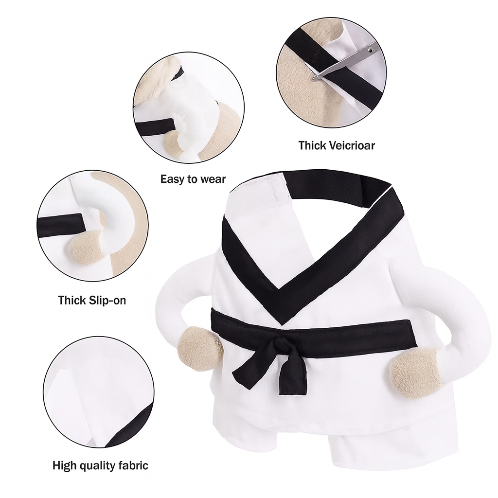 French Bulldog Jiupup Frenchie Martial Arts Costume – Funny Halloween
