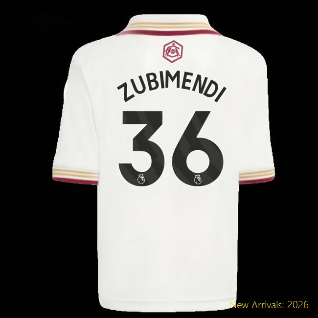 2025-2026 Arsenal Mini Non-toxic Jersey Zubimendi Aeroready