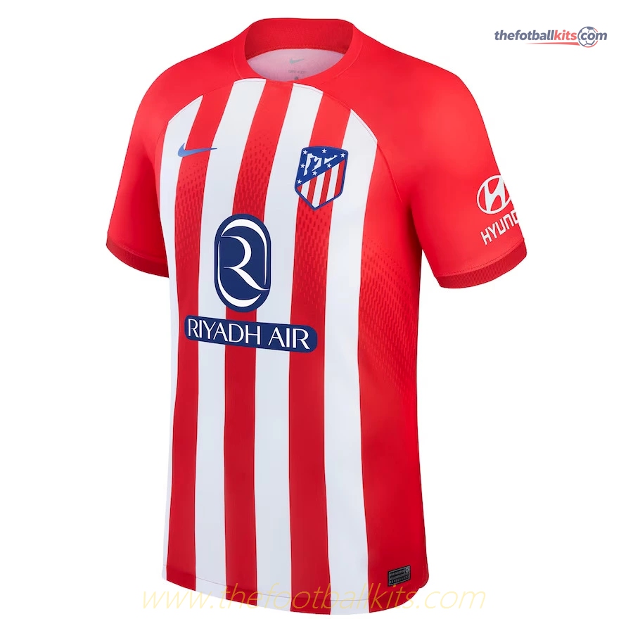 Genuine Atletico Madrid Home Soccer Football Jersey 2023/24 Season