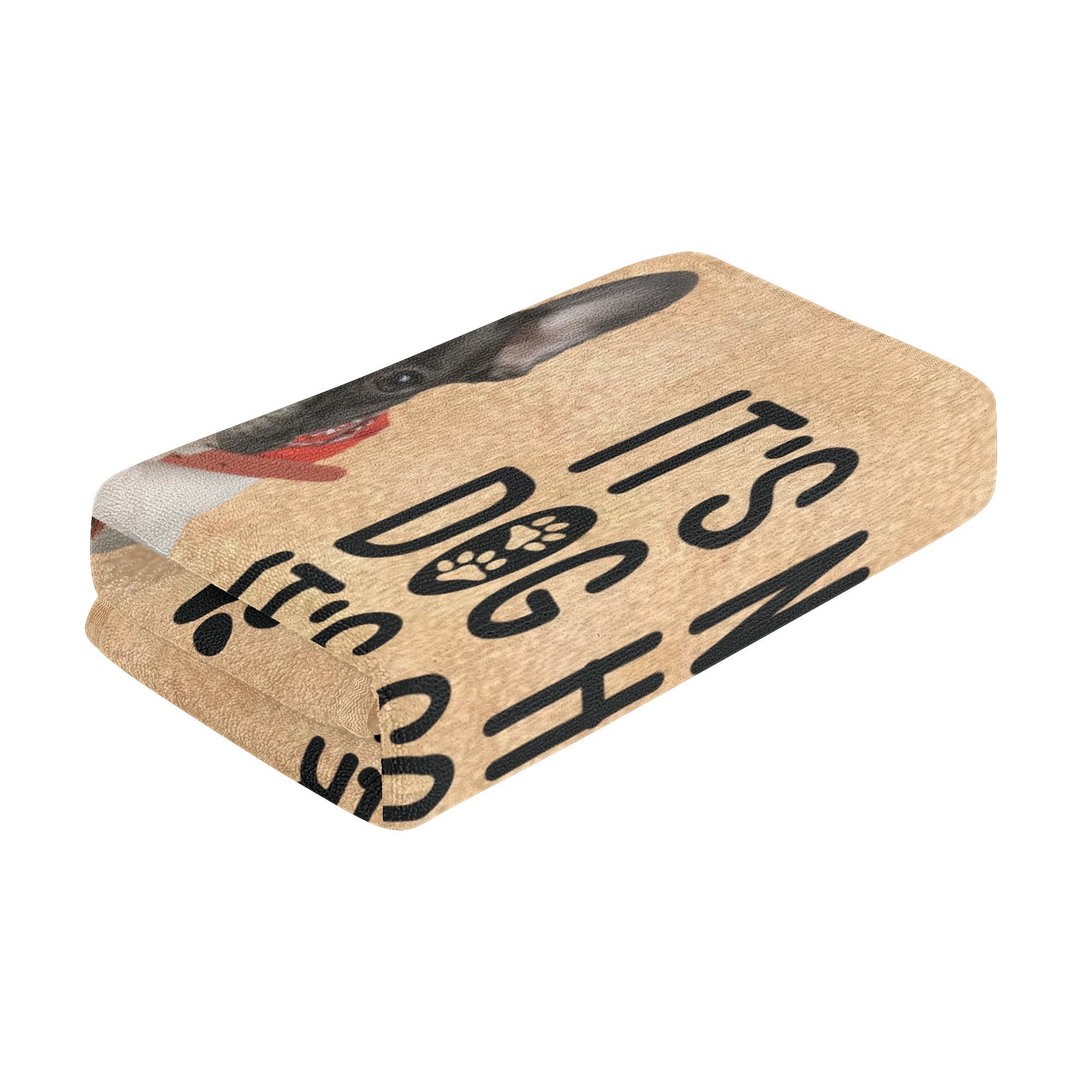 Frenchie Towel With Custom Name And Image Winter Wear | Breed-optimized