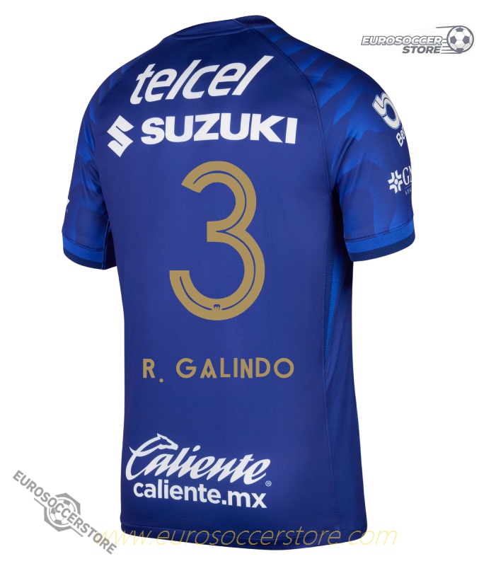 Away Jersey 25-26 of Pumas UNAM Featuring R. GALINDO 3