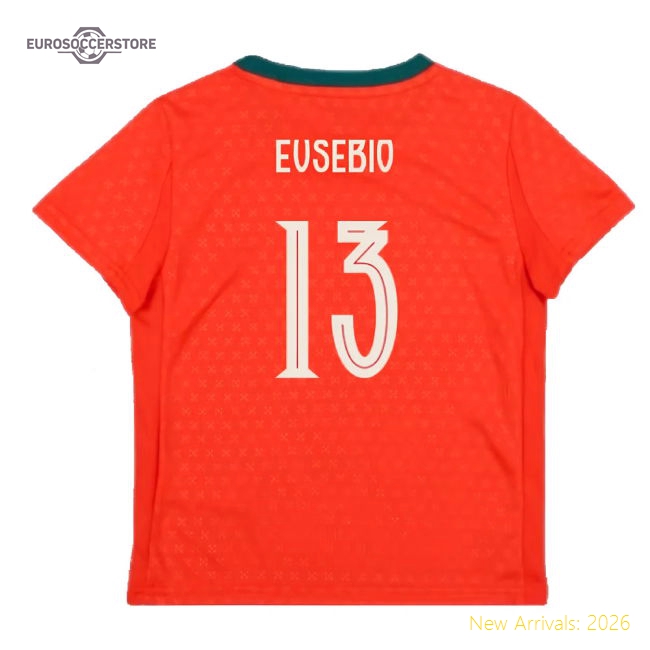 Non-toxic Football Team Mini Eusebio Jersey 2025-2026 Moisture-wicking