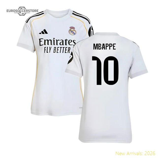 Official Home Real Madrid Mbappe Jersey 2025-2026 Comfortable