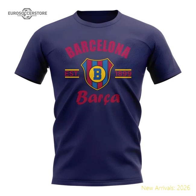 Barcelona Home Durable Jersey Moisture-wicking Athletic Fit