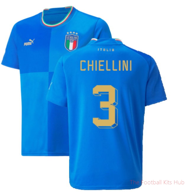 2022-2023 Italy Home Shirt (Kids) (CHIELLINI 3)