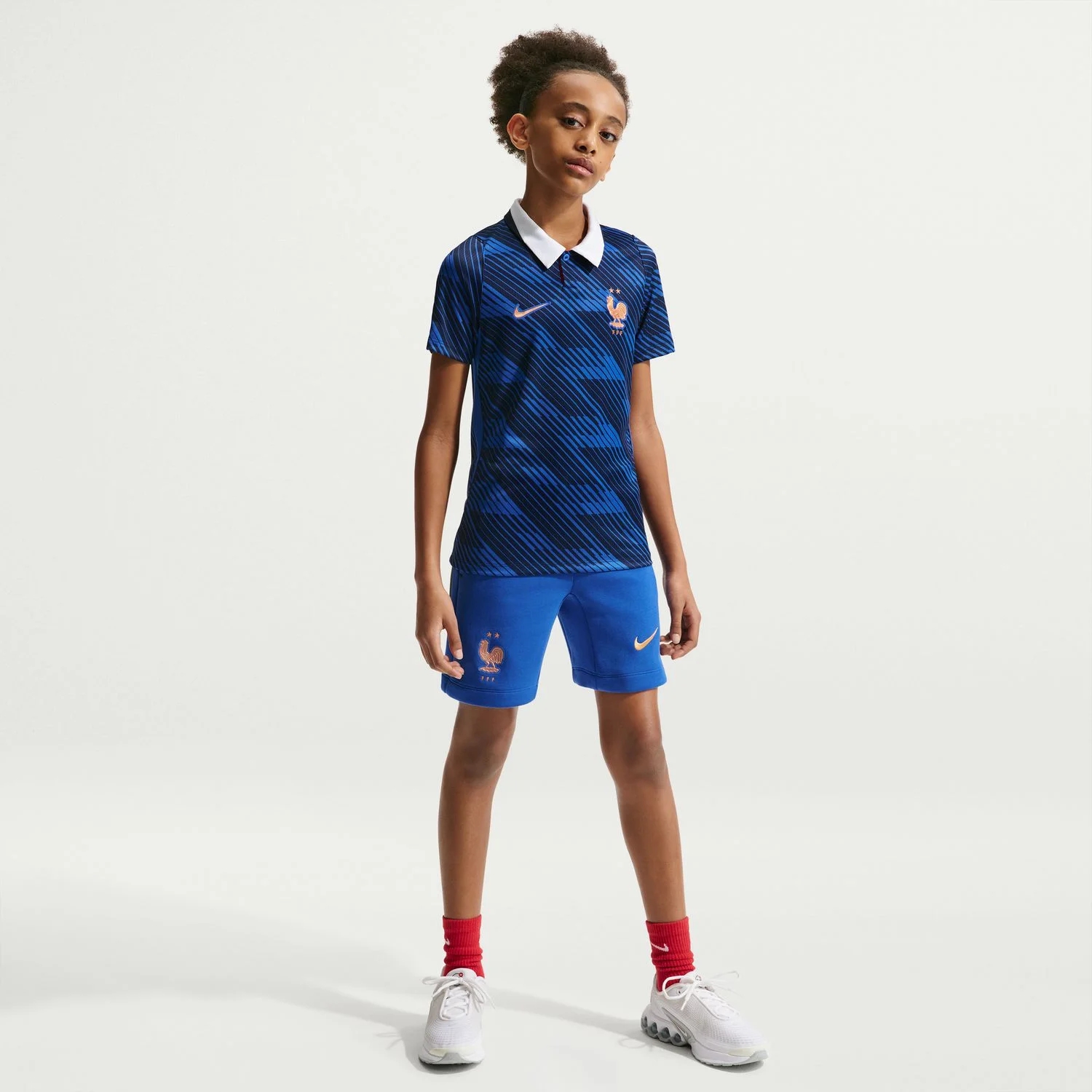 France 2026 Home Youth Jersey - Bleu de France Heritage Kit