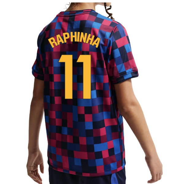 [DDJ] 2026-2027 Barcelona Pre Match Shirt (Kids) (Raphinha 11)