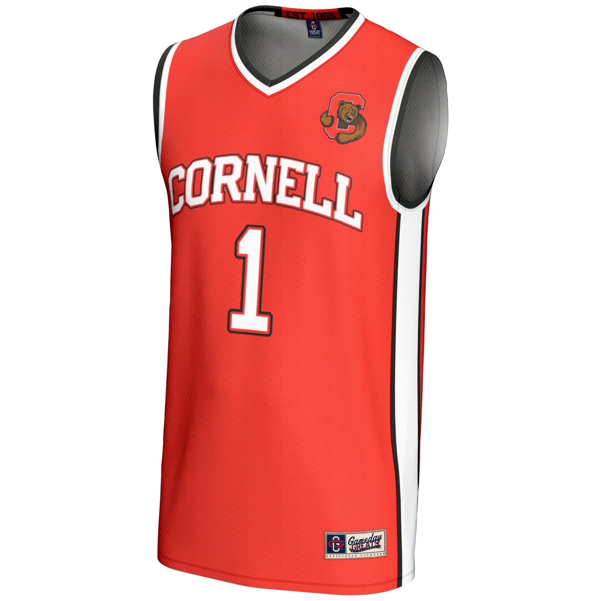 [NJP] Cornell Big Red GameDay Greats Youth Lightweight Basketball Jersey - Red
