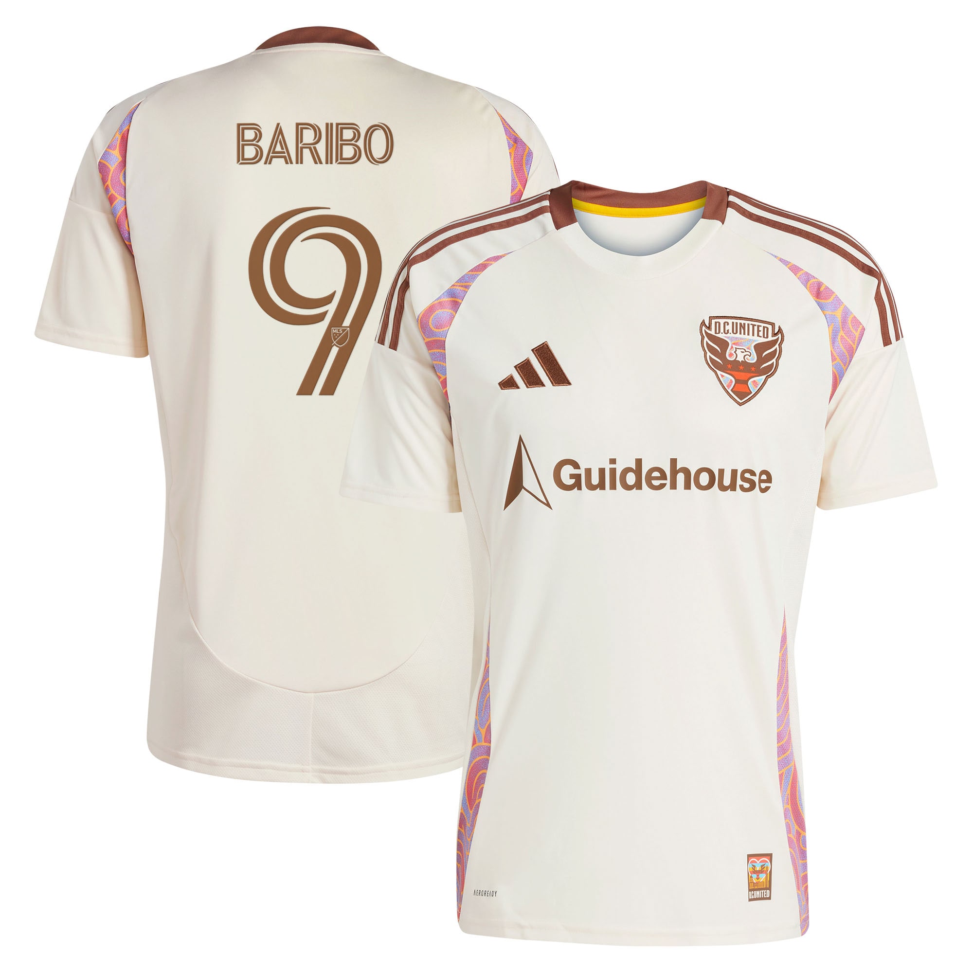 [SJH] Tai Baribo D.C. United 2025 The Soul Kit Replica Jersey - Natural
