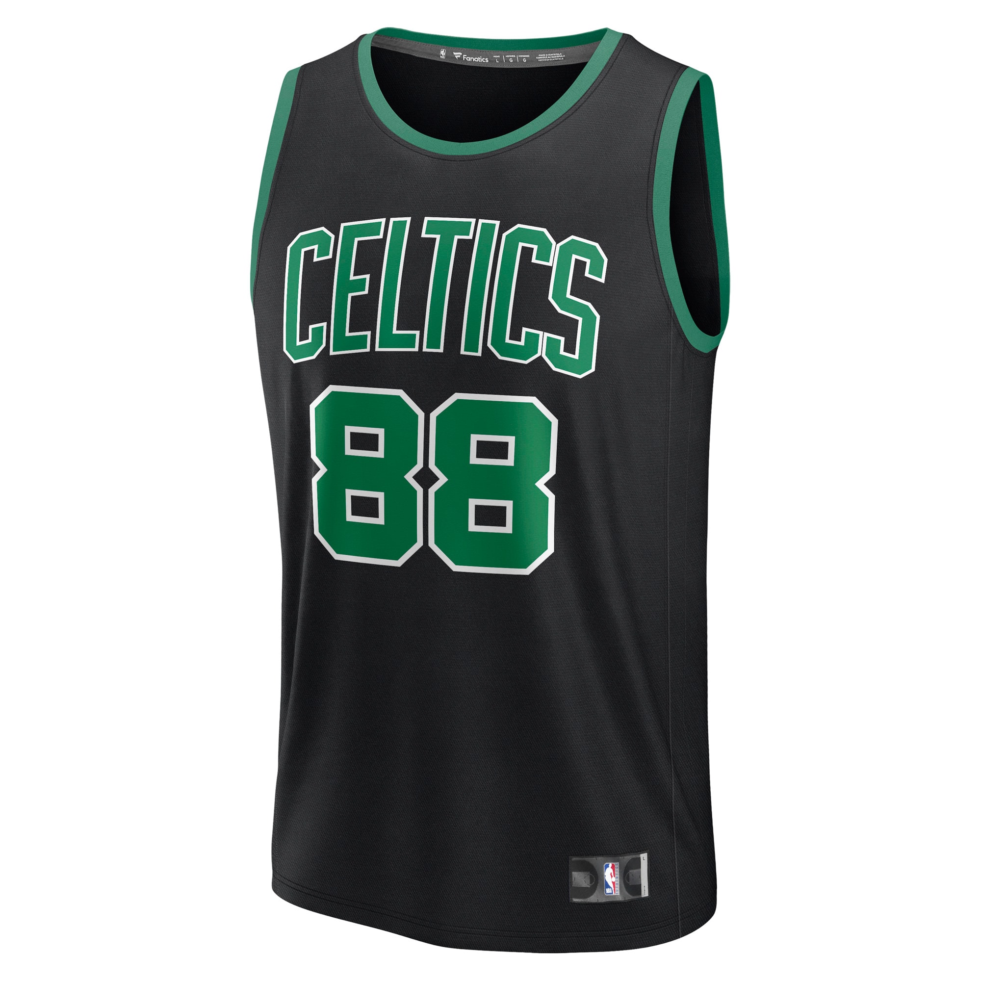 [LK] Neemias Queta Boston Celtics Fast Break Replica Player Jersey - Statement Edition - Black