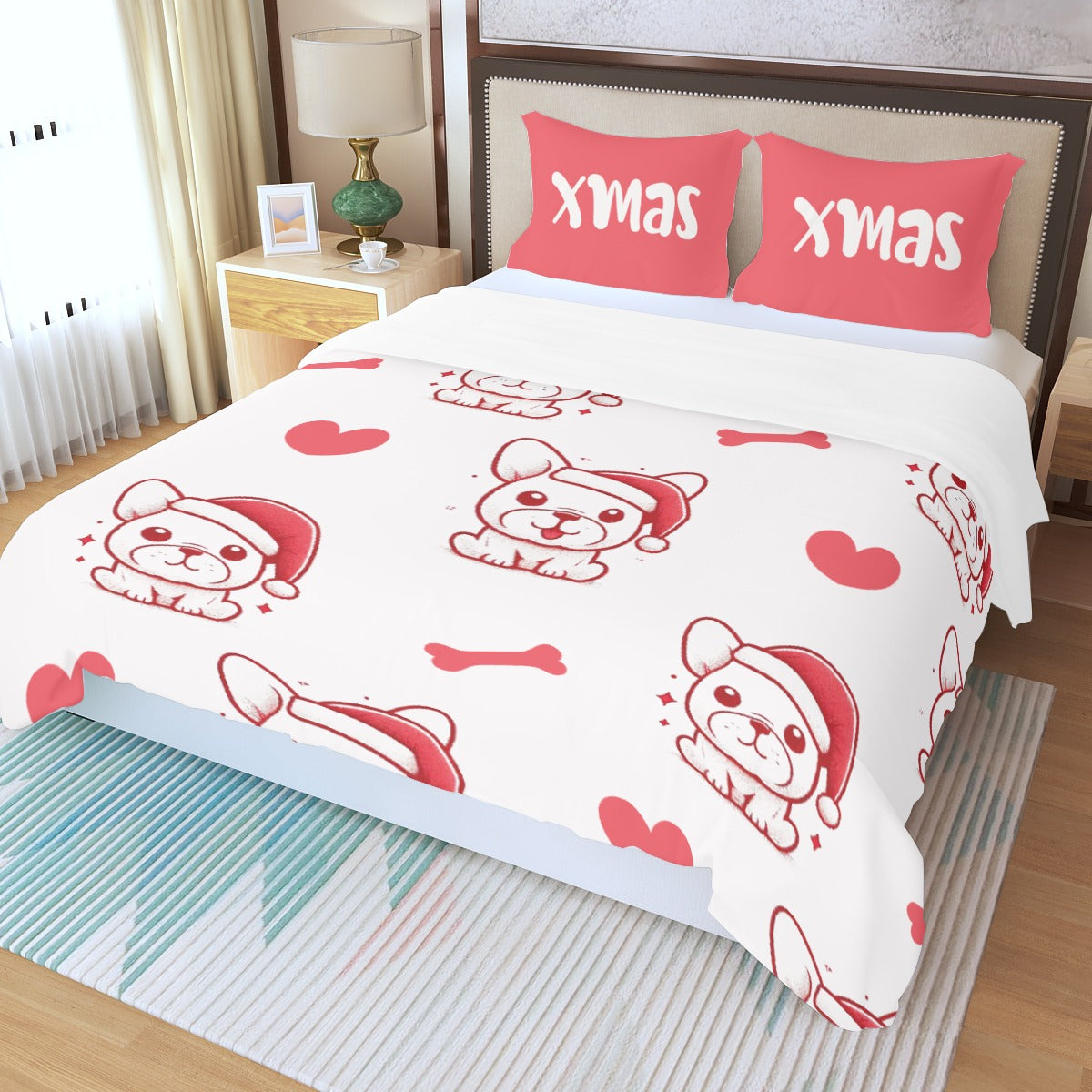 French Bulldog Davet Bedding Set Cute Frenchie Essential