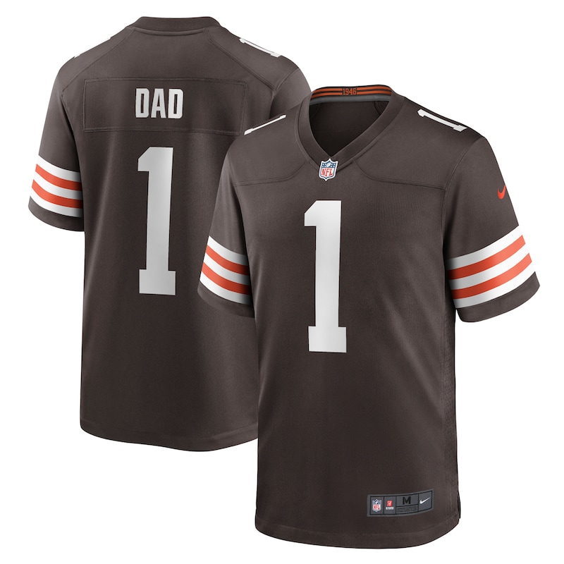 None Number 1 Dad MVP Candidate CLE Browns Premium Jersey Football App