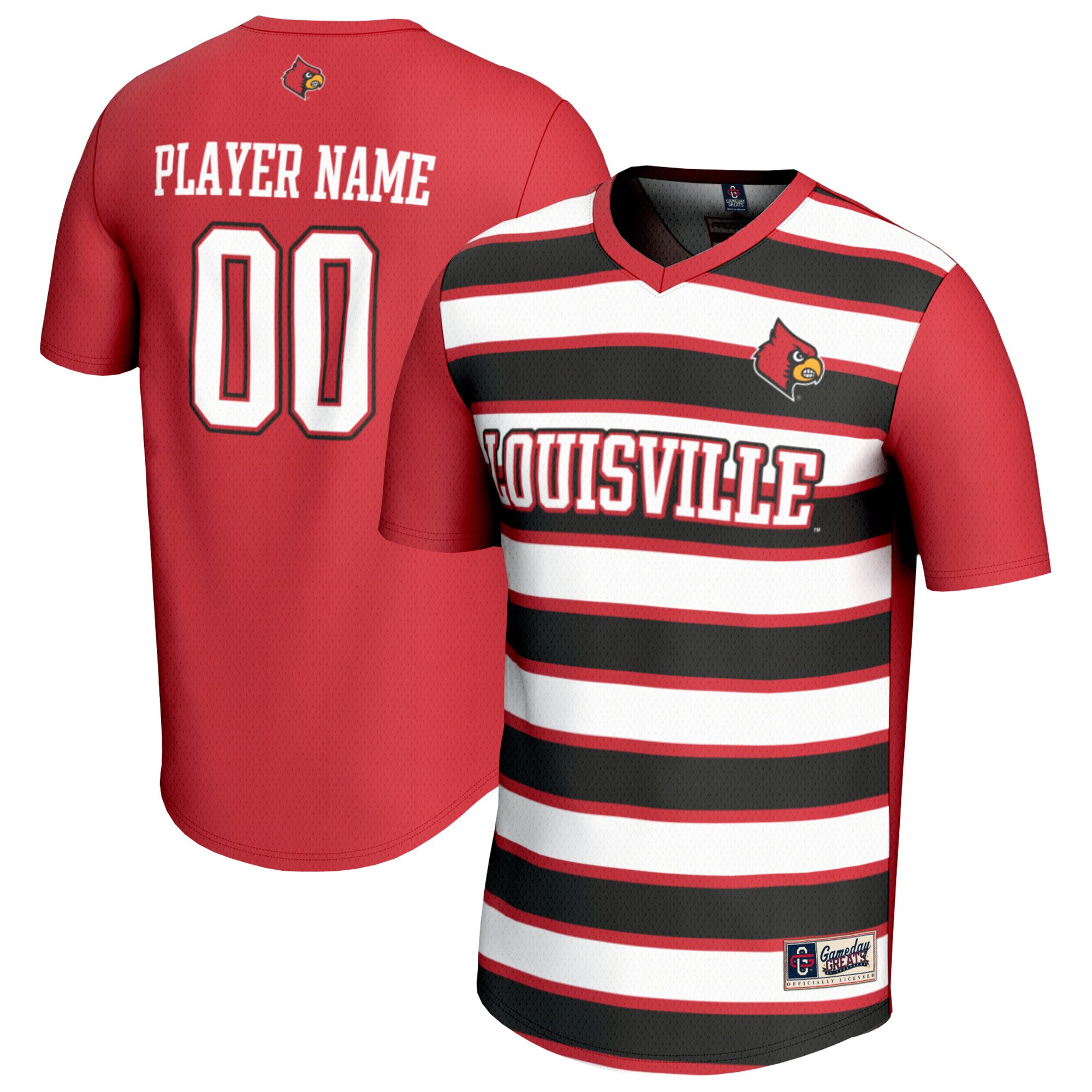 [LK] Louisville Cardinals GameDay Greats Unisex NIL Pick-A-Player Collegiate Women's Soccer Lightweight Fashion Jersey - Red