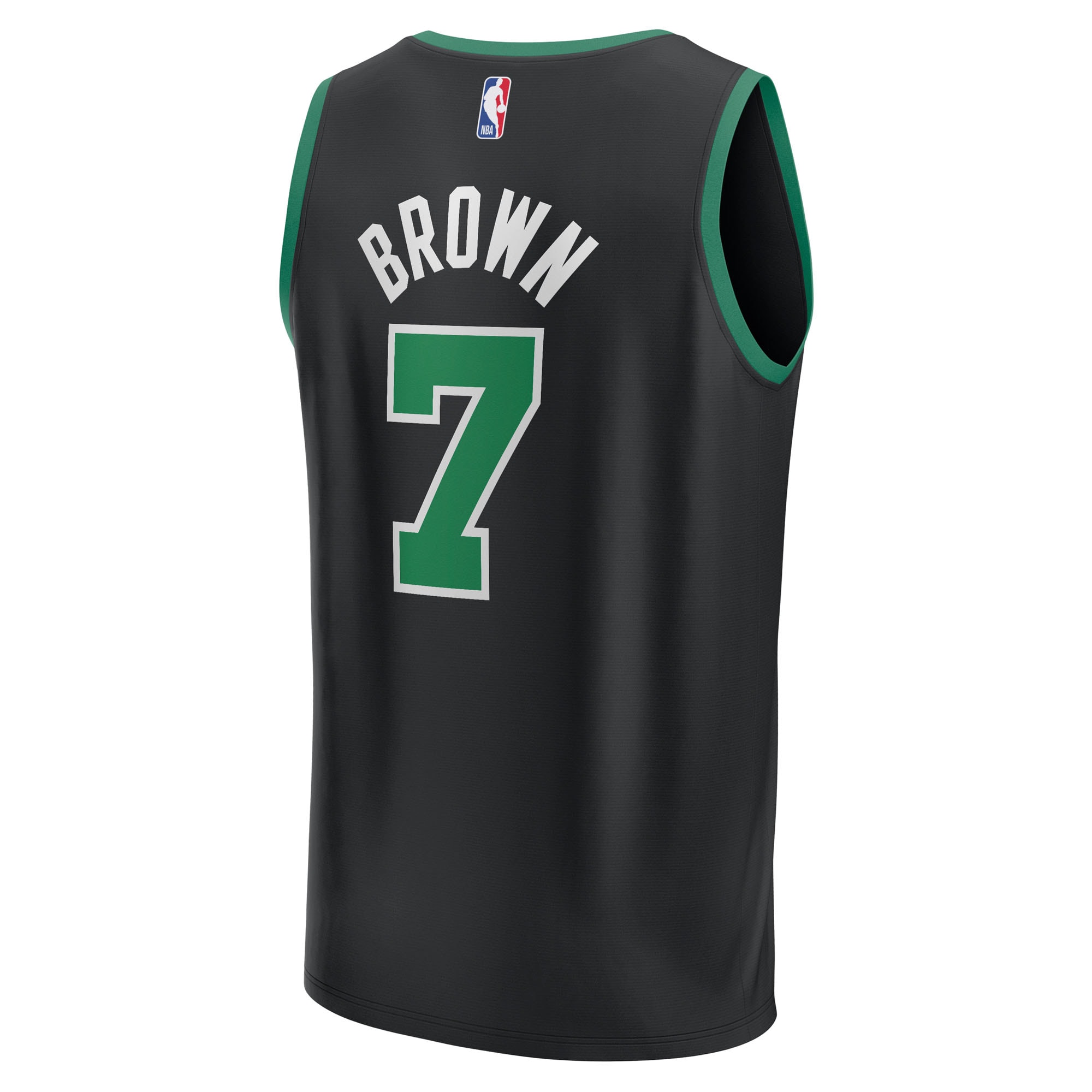 [LK] Jaylen Brown #7 Boston Celtics Youth Fast Break Replica Player Jersey - Statement Edition - Black